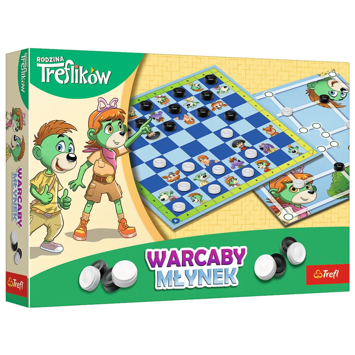 Spiel - Dame und Mühle Trefl Familie Trefl 02658