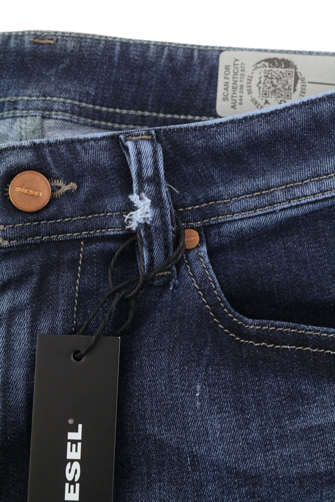 Diesel Stickker 0687m Masculino Jeansblue Bigodes Super Slim Skinny Stretch