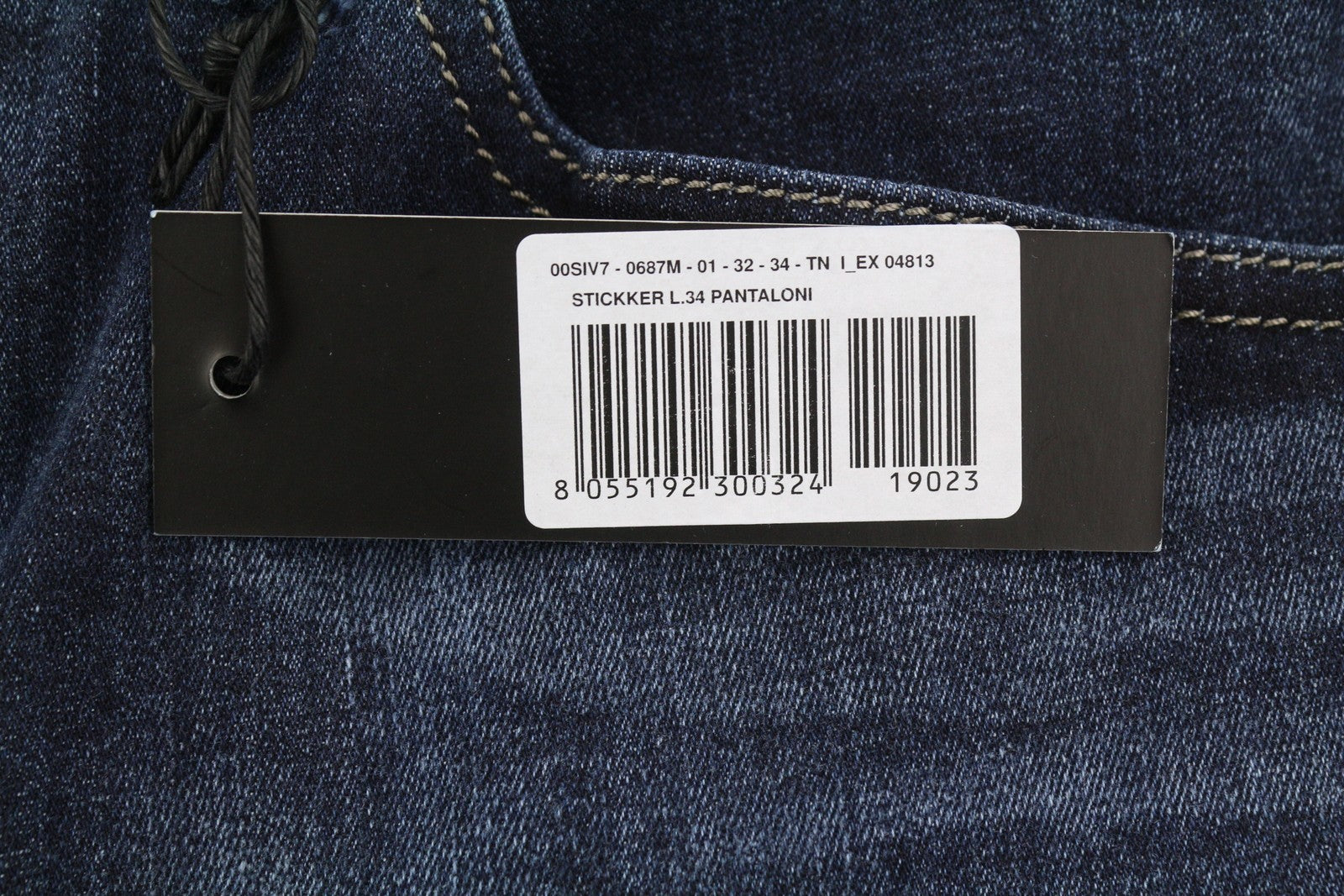 Diesel Stickker 0687m Masculino Jeansblue Bigodes Super Slim Skinny Stretch