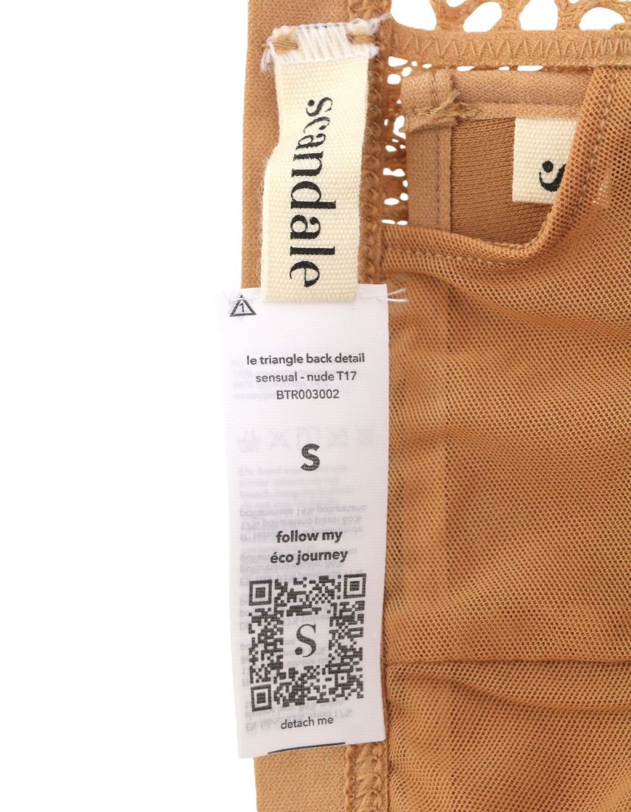 Bra Le Triangle Back Detail Sensual-nude T17