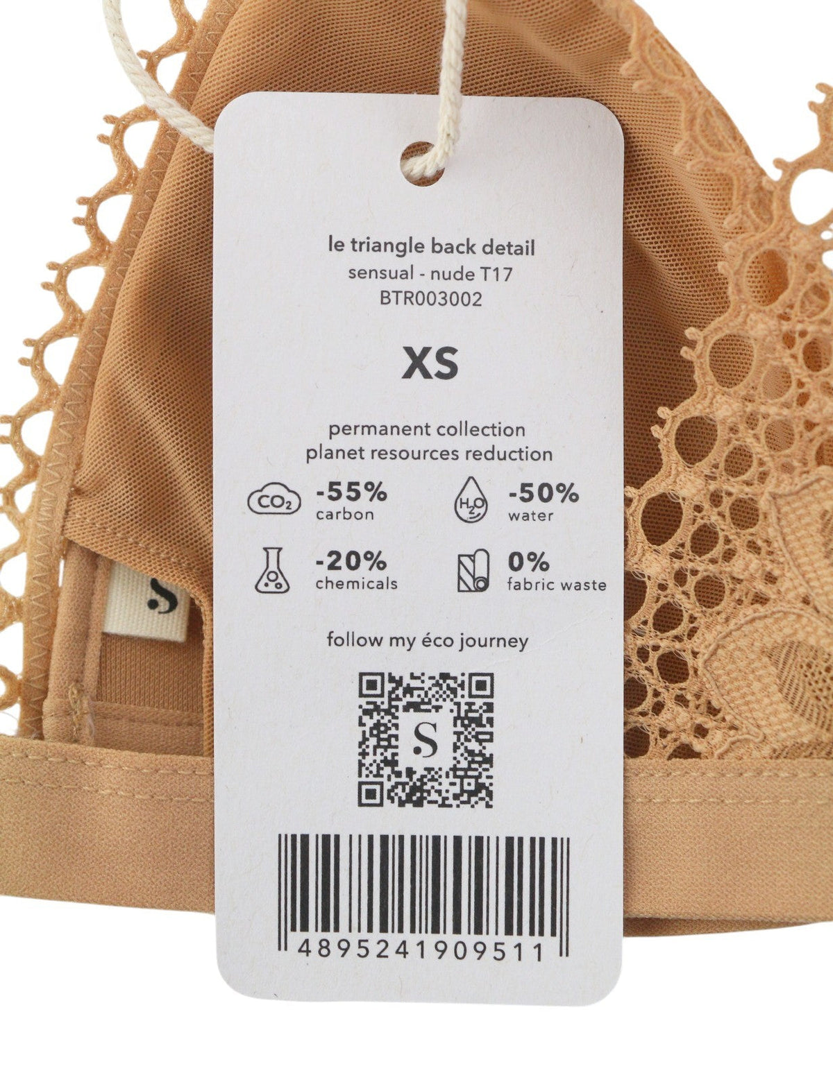Scandale Le Triangle Back Detail Sensual-nude T17 Damen Bralaces +3 Pads