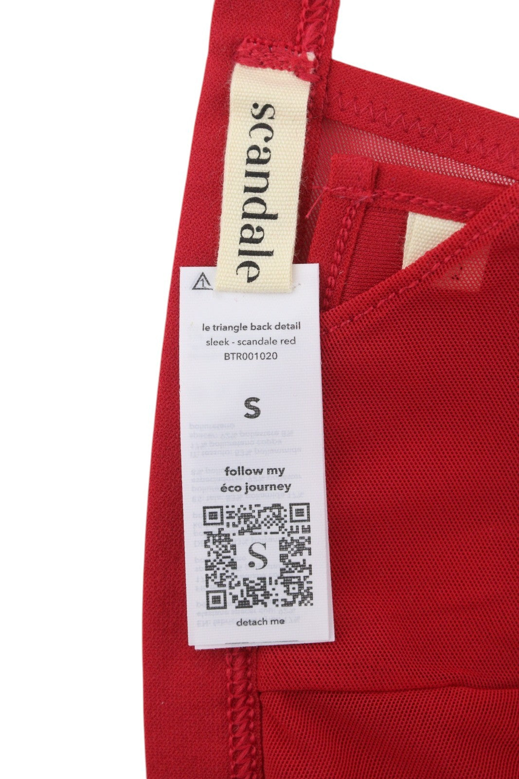 Scandale Le Triantán Ar ais Sonraigh Mná caol-dearg Mogall Gearrthóg Brafront +3 Pads
