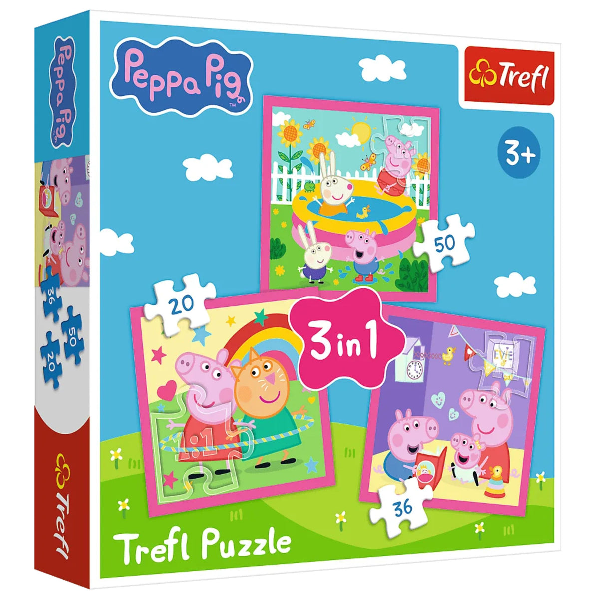 Пъзел 3 в 1 - Peppa And Friends - Peppa Pig Trefl 34873