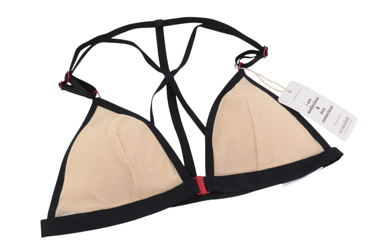 Scandale Le Triangle detail chrbta Elegantné nahé ženy A14 Brafront Clip + 3 vypchávky