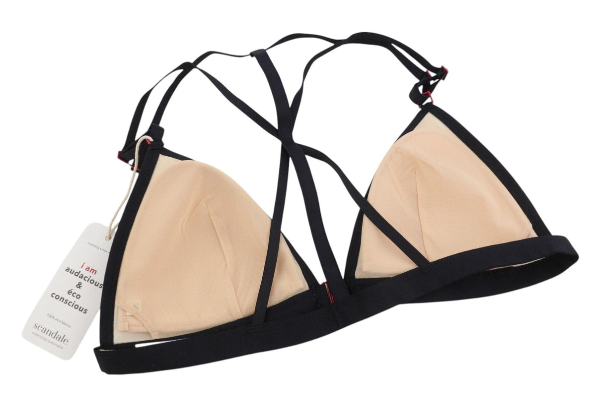 Scandale Le Triangle detail chrbta Elegantné nahé ženy A14 Brafront Clip + 3 vypchávky