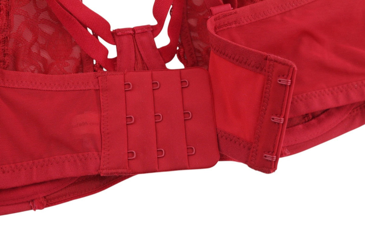 Scandale Le Bandeau Unpadded Sublime-červené dámske šnúrky Braguipure