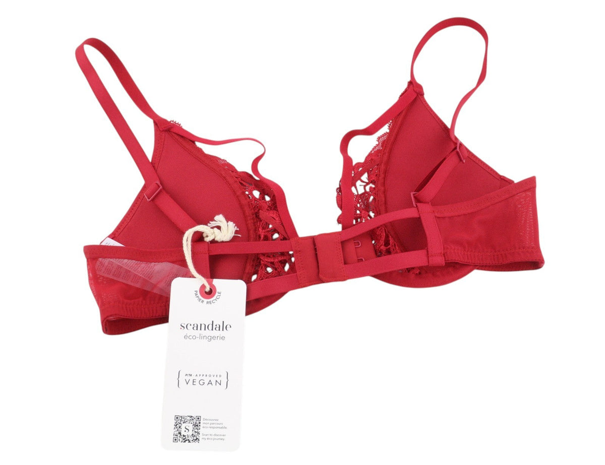 Scandale Plunge In Glamour Lace-wired Dames Brared Guipure Veters