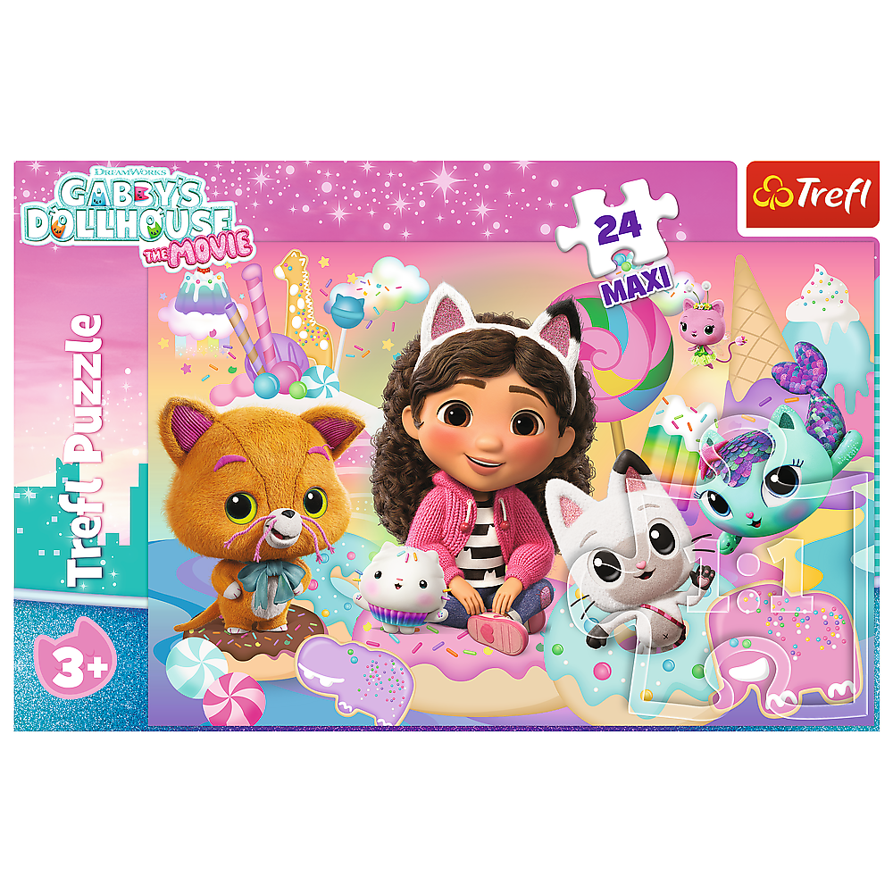 Puzzle – 24 Maxi – Gabby's Cat World – Trefl 14381