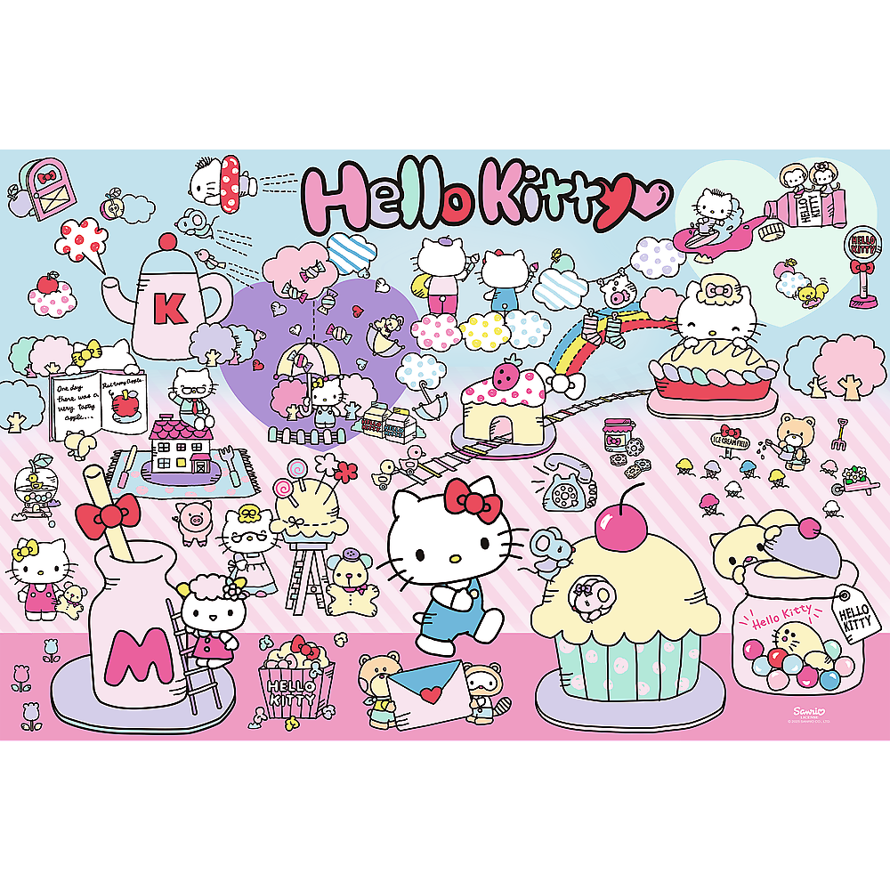 Puzzle – 300 Pieces – Discover The World Of Hello Kitty – Hello Kitty Trefl 23031
