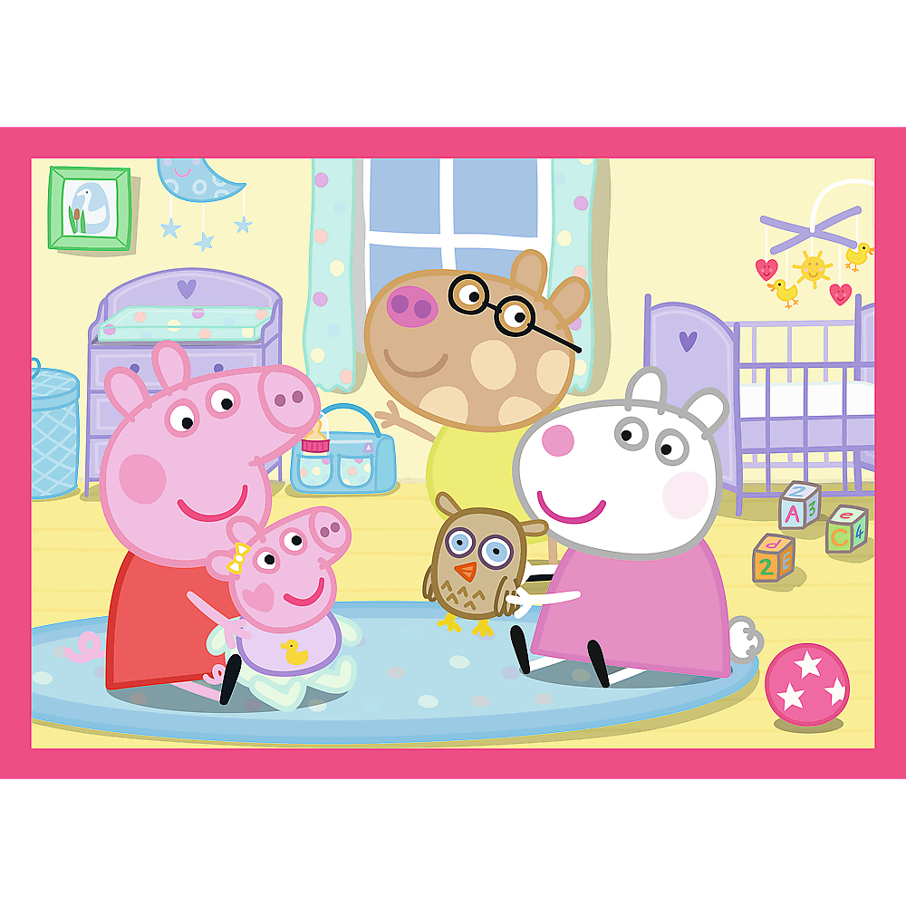 4-in-1 Puzzle (12 15 20 24) – Peppa Loves Adventures – Trefl 34672