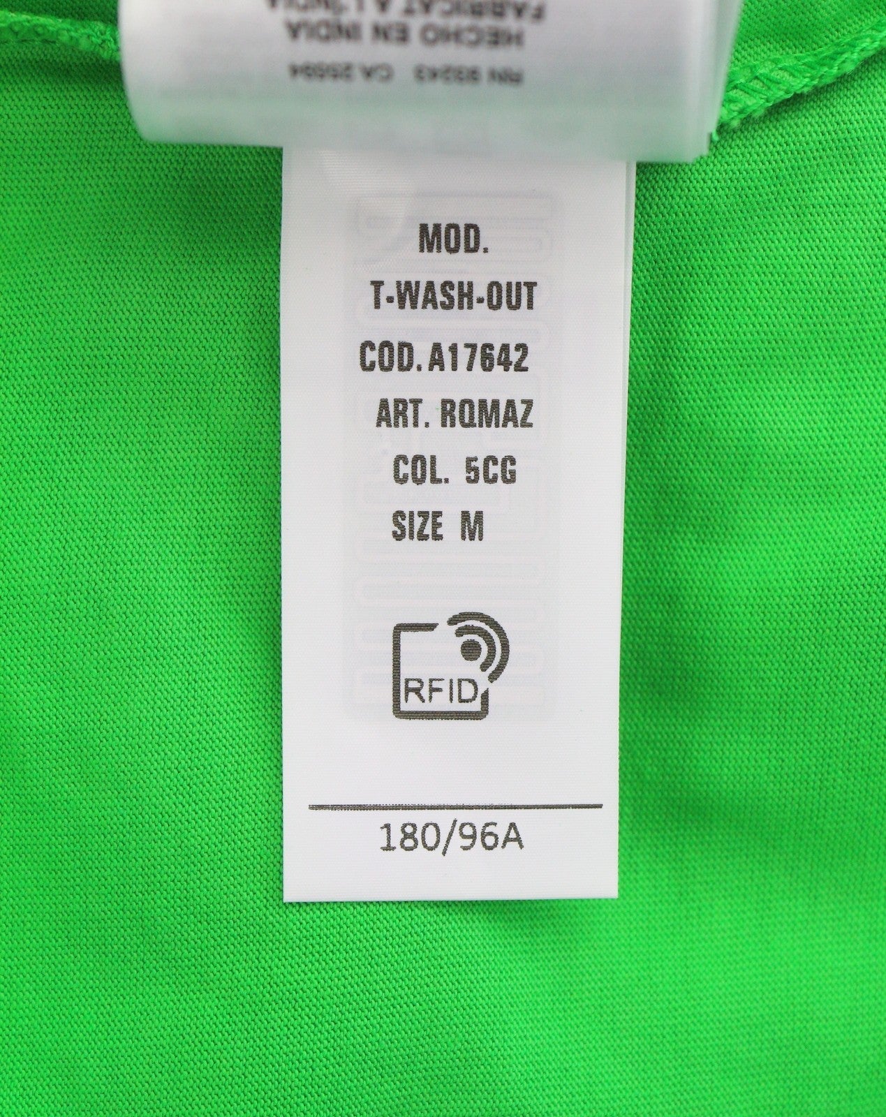 Diesel T-wash-out férfi pólózöld fakult, túlméretezett, rövid ujjú környakú