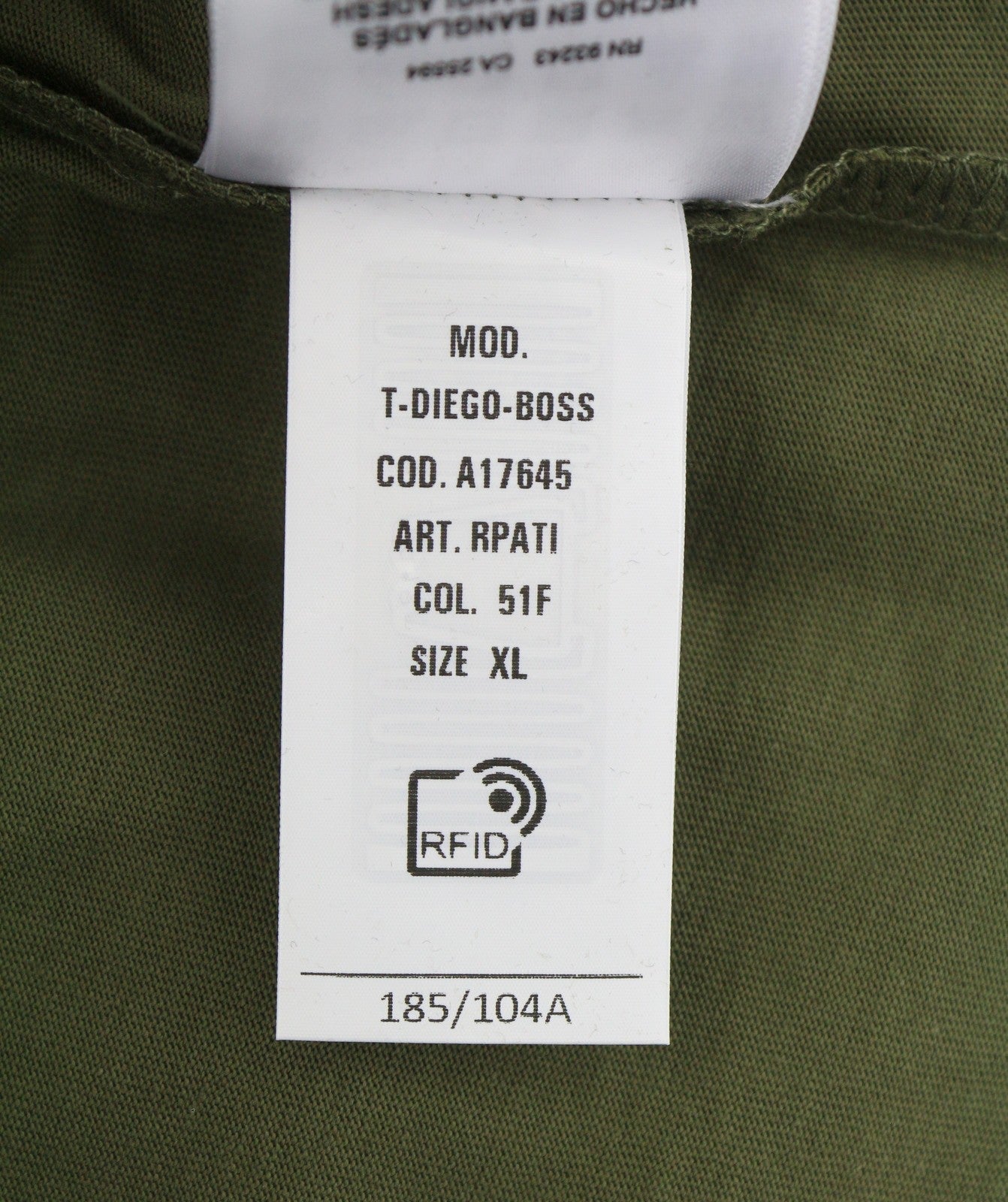 Diesel T-diego-boss Pánské tričkozelené Tricot Crew Neck Krátký rukáv