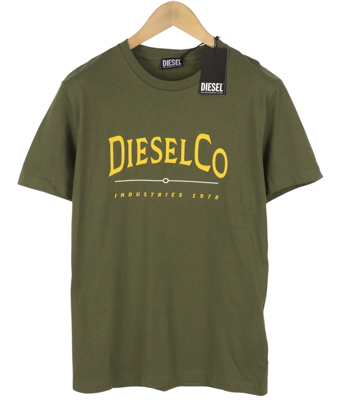 Diesel T-diego-boss Pánské tričkozelené Tricot Crew Neck Krátký rukáv