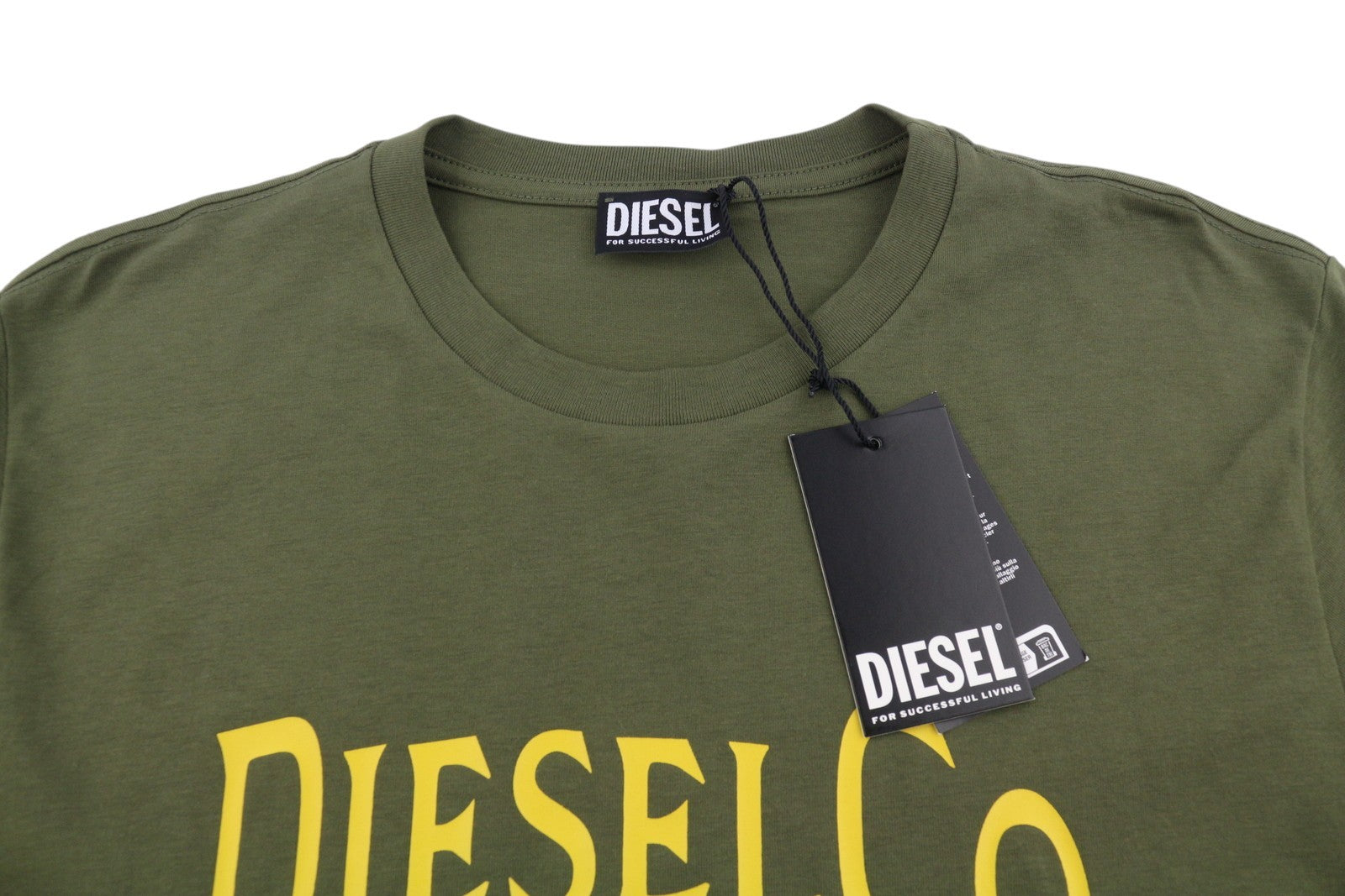 Diesel T-diego-boss Pánské tričkozelené Tricot Crew Neck Krátký rukáv