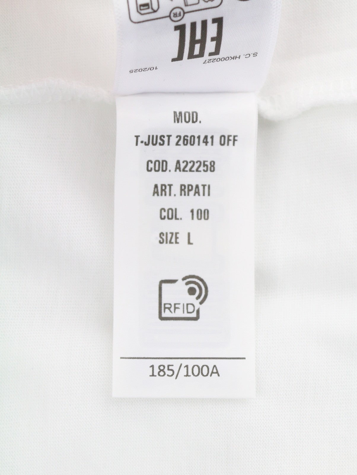 Diesel T-just 260141 Off Pánské tričkobílé Crew Neck Tricot Krátký rukáv