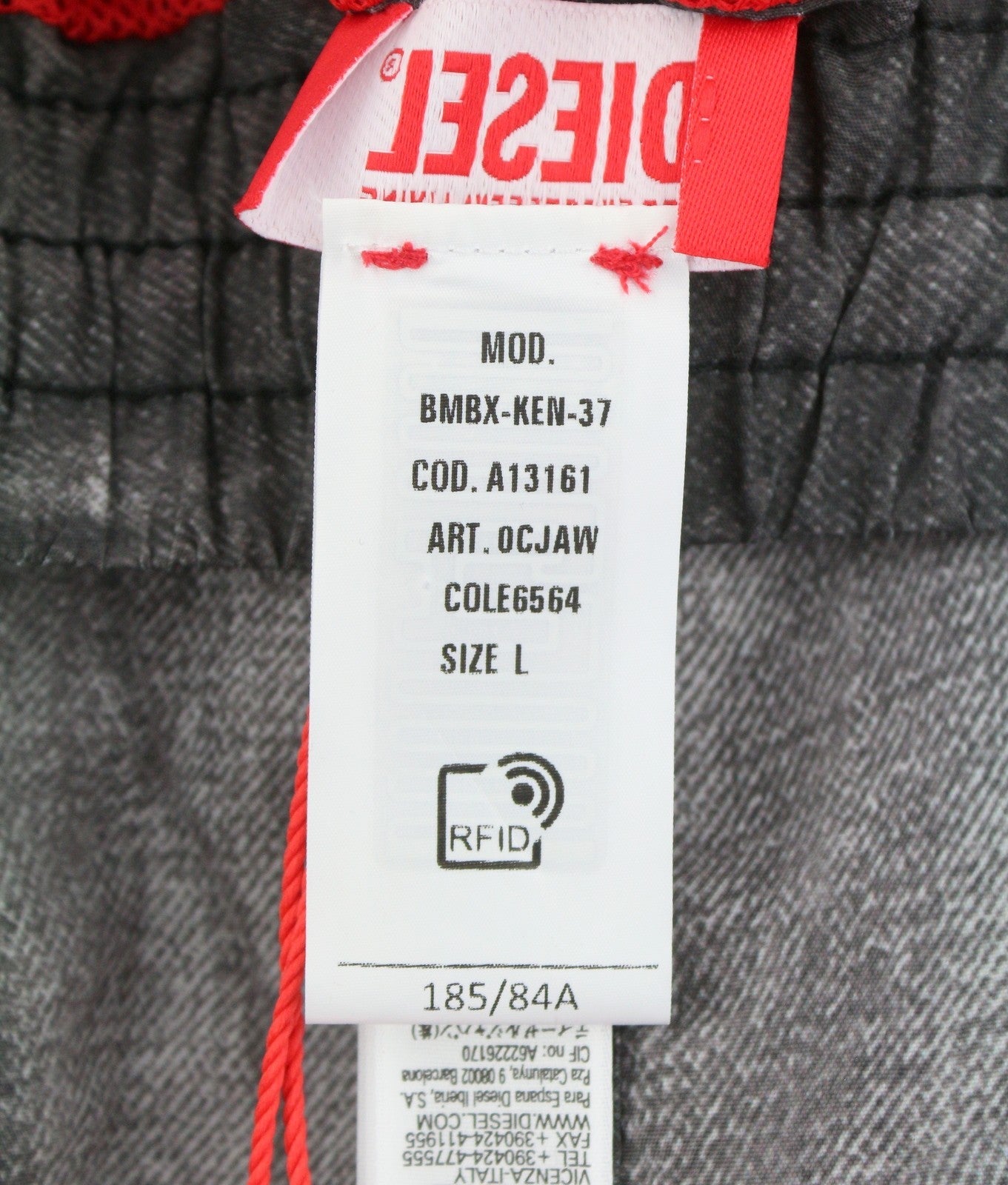 Díosal Bmbx-ken-37 dornálaithe Fir Swimweargrey Denim Effect Mogalra Rrp125