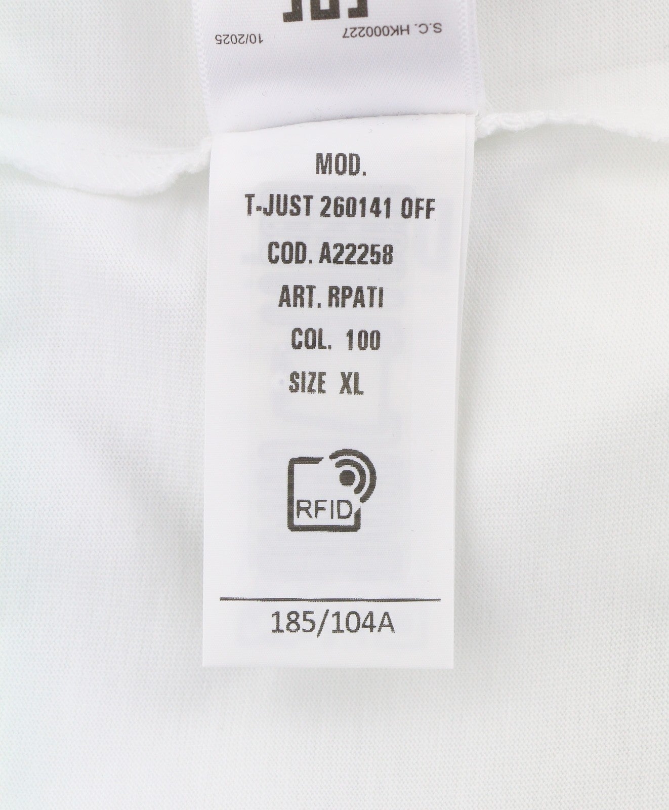 Diesel T-just 260141 Off Pánské tričkobílé Crew Neck Tricot Krátký rukáv