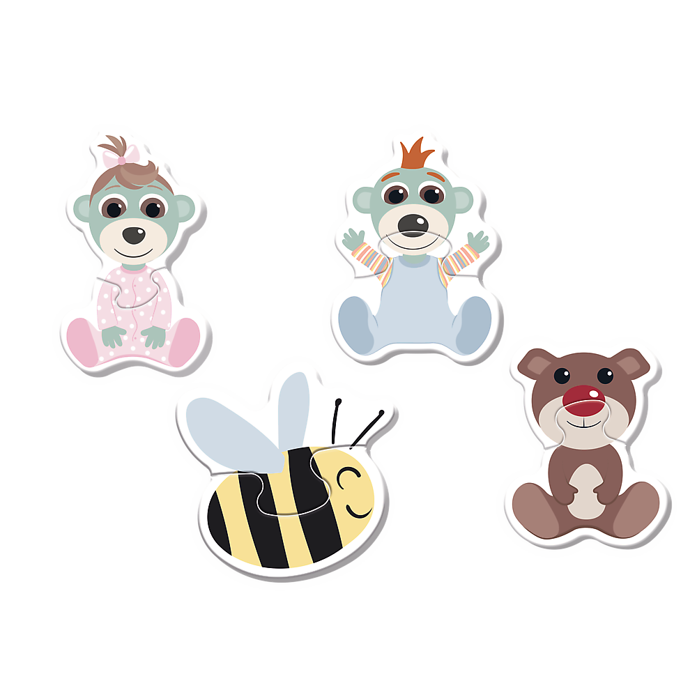 Puzzle - Baby Classic - Friendly Babies - Babies And Teddy Bear Trefl 36139