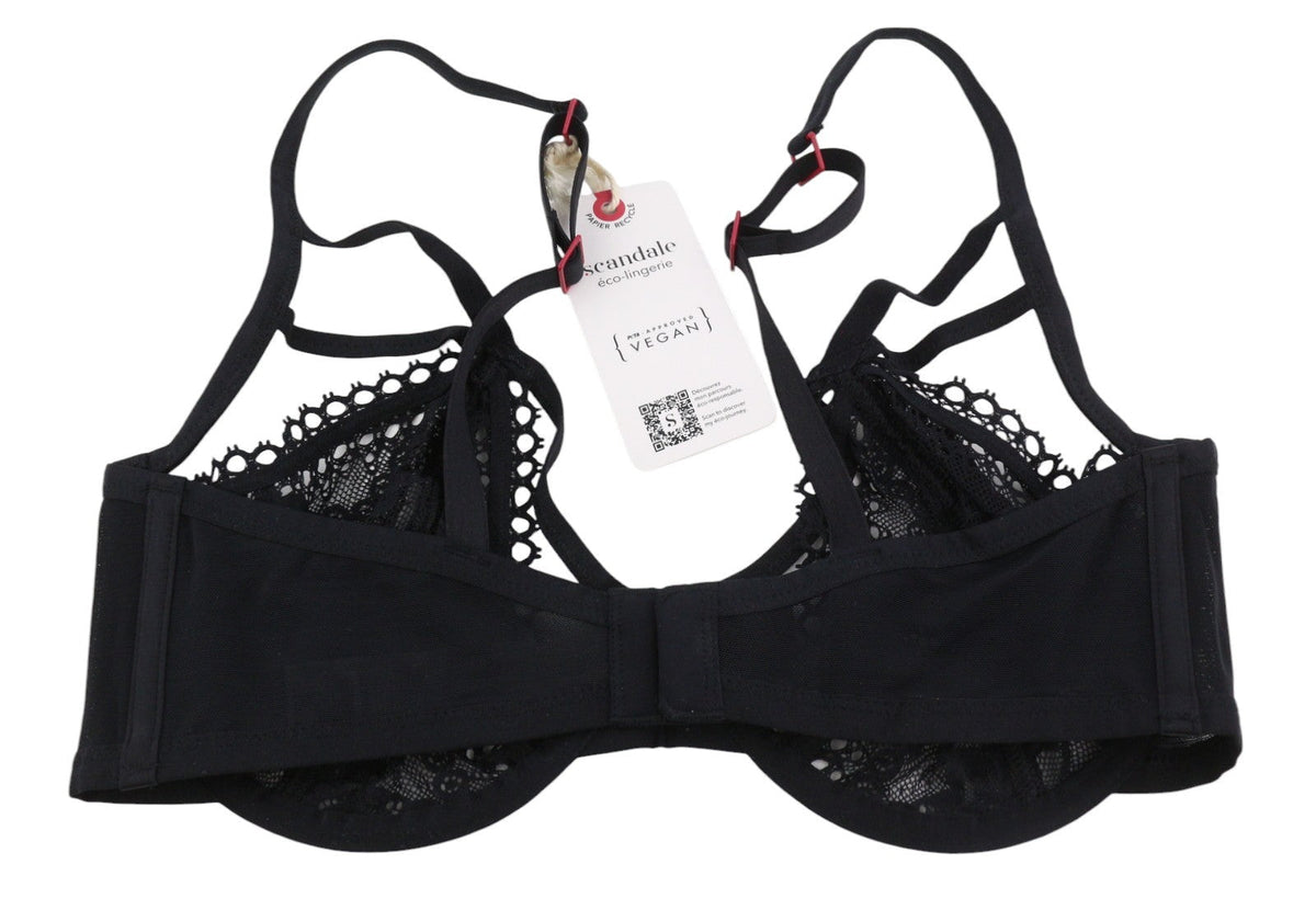 Bra Plunge In Floral Lace-unpadded & Wired