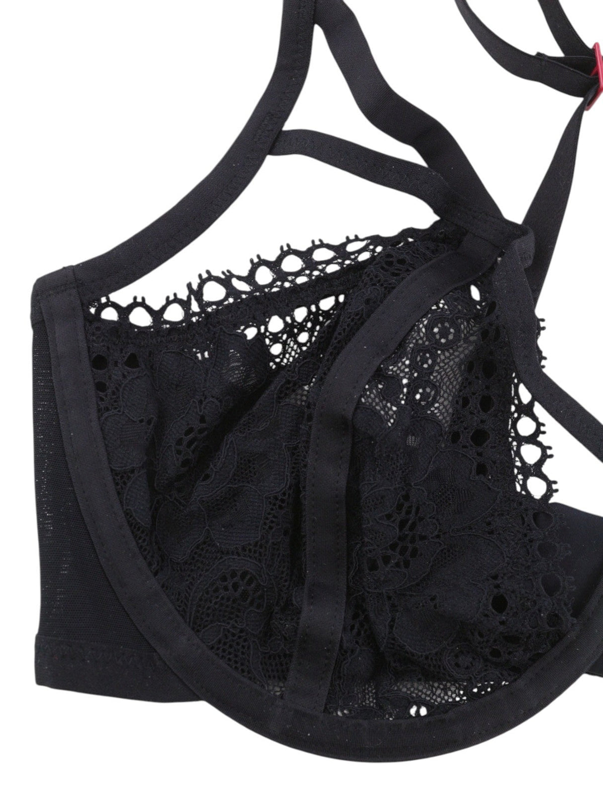 Bra Plunge In Floral Lace-unpadded & Wired