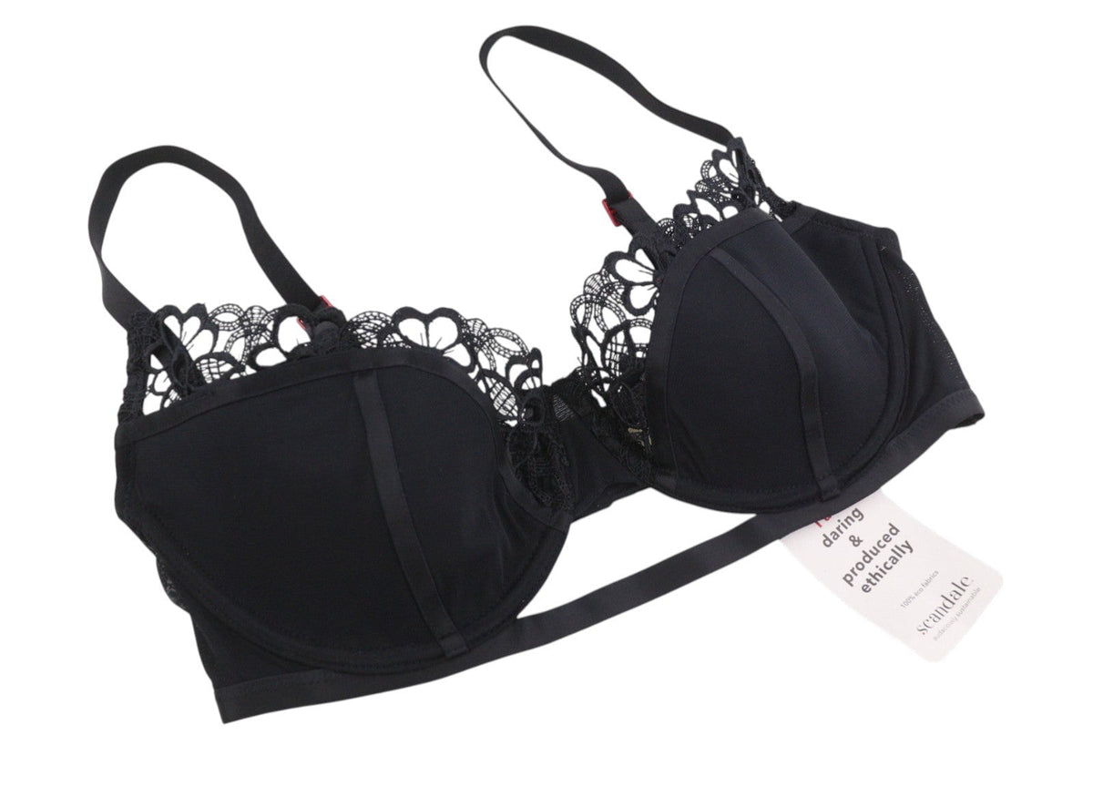 Scandale Le Balconet 1/2 Spacer Sublime-negro Mujer Sujetadornegro Cordones De Guipur