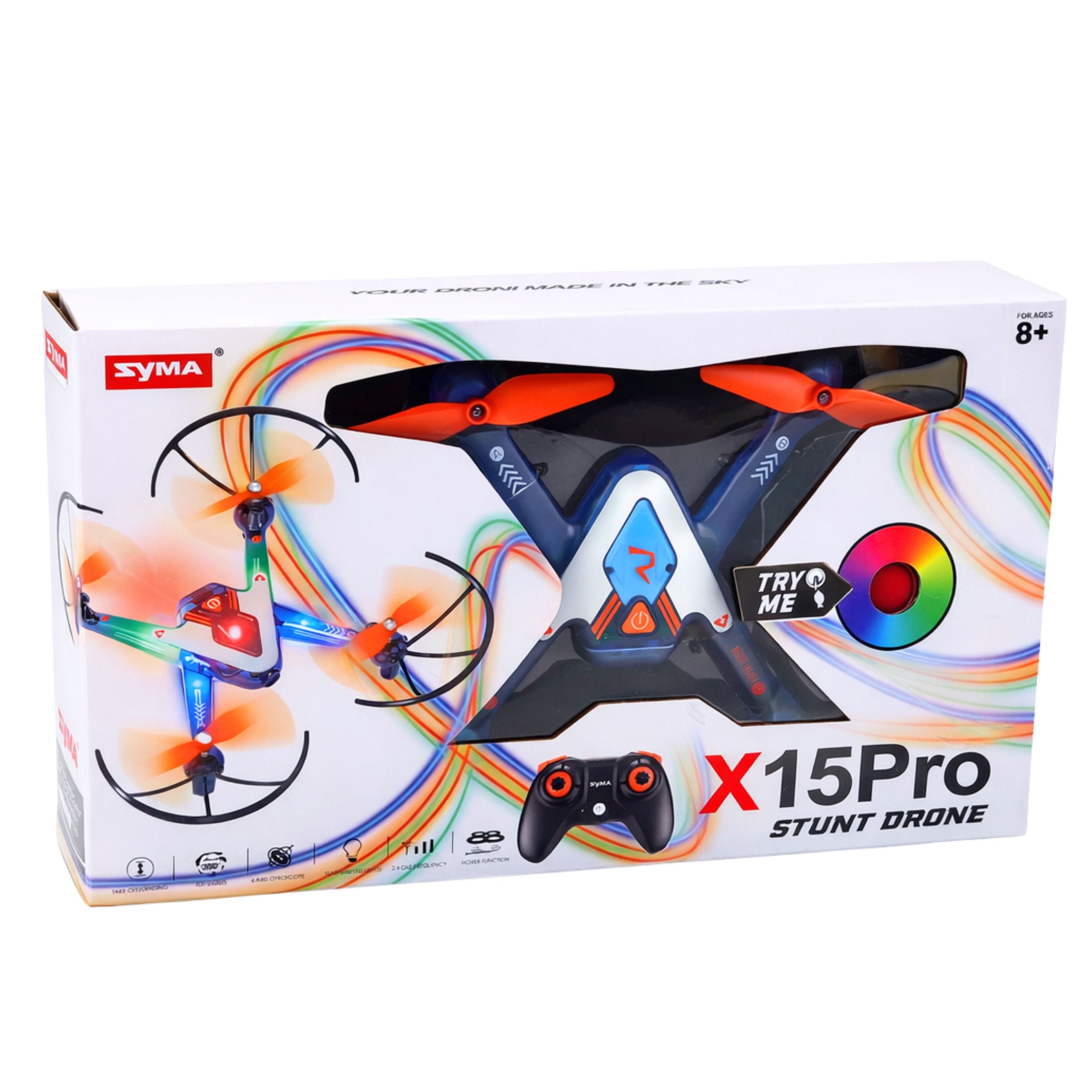 X15 Pro Stunt Aerobatic Drone Remote Controlled Rc Optical Positioning