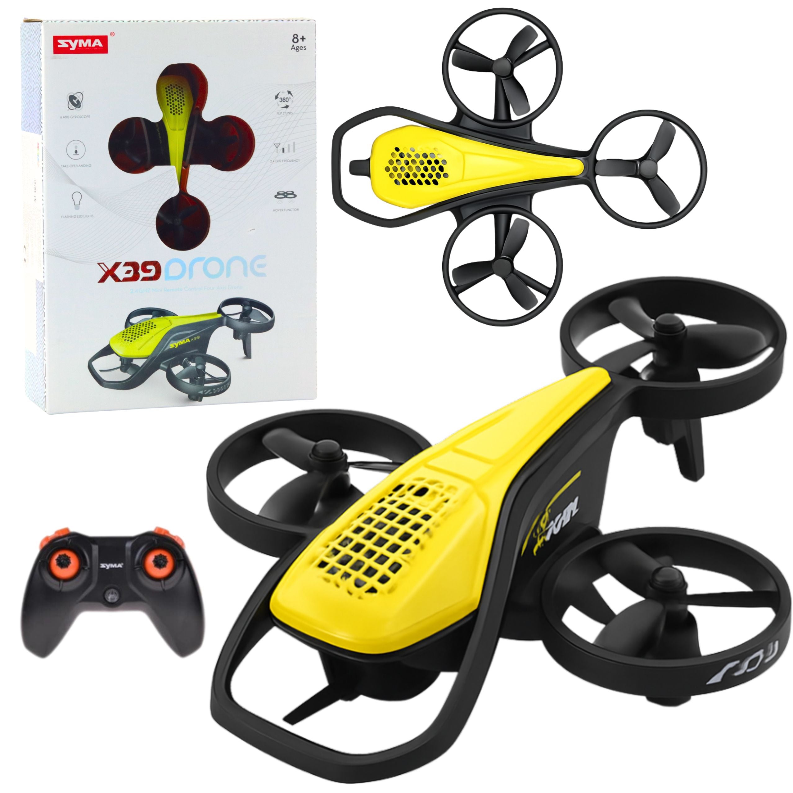 Mini Rc Drone Syma X36 Four-axis Acrobatics Yellow