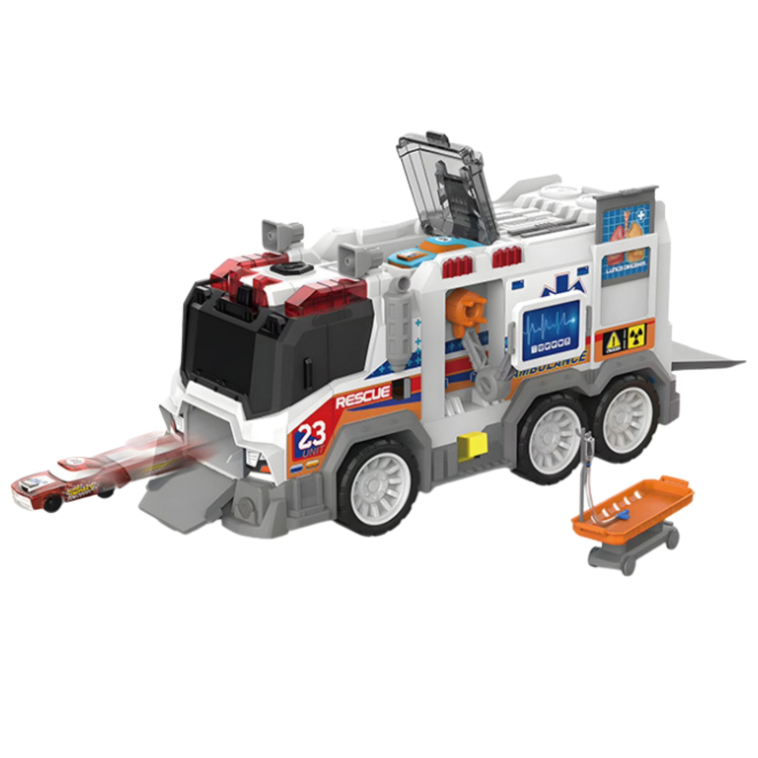 Ambulance City Ambulance Medical Vehicle Drive Lights Sounds