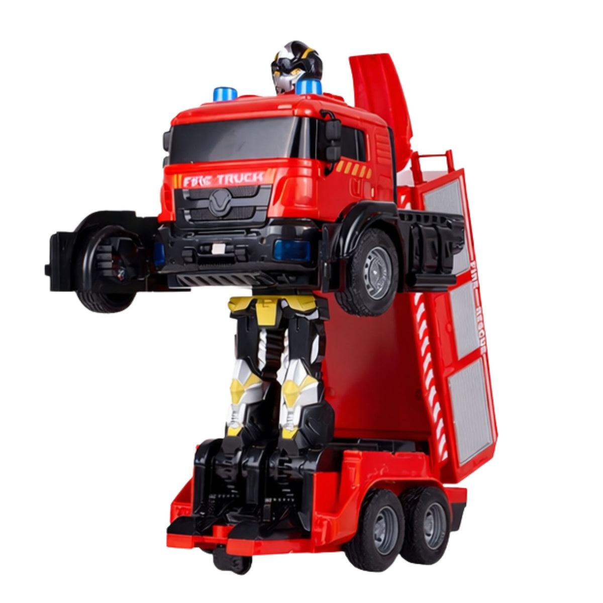 Firefighter Robot Car 2 In 1 Remote Controlled Rc Lights Sounds Water