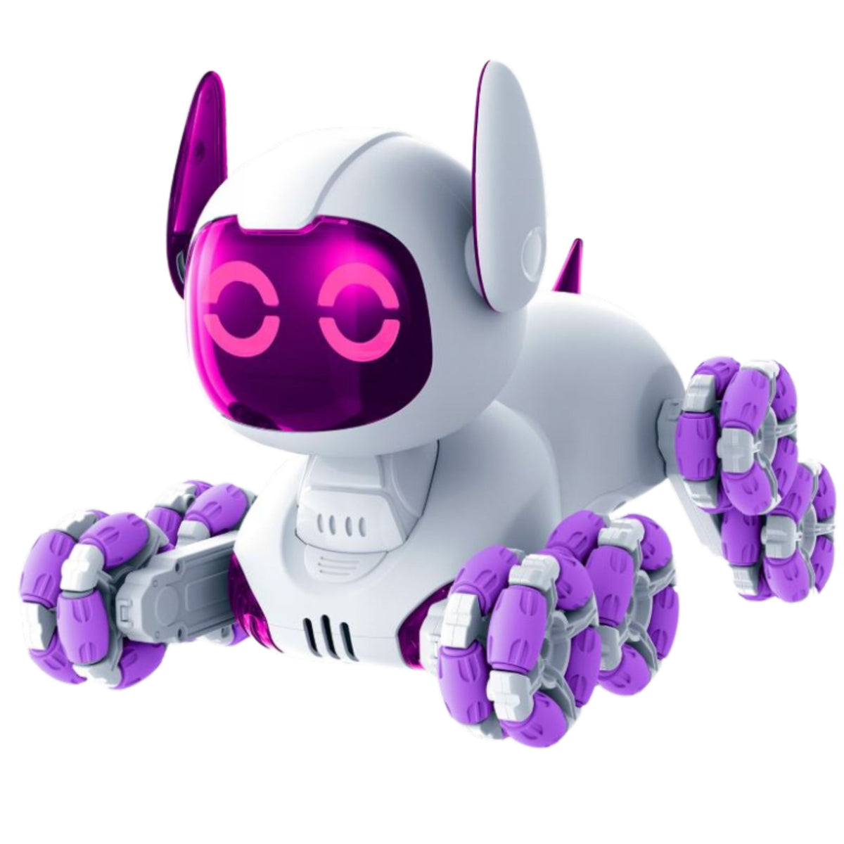 Tooby Robot Dog Remote Controlled Rc 360° Lights Sounds White And Purple