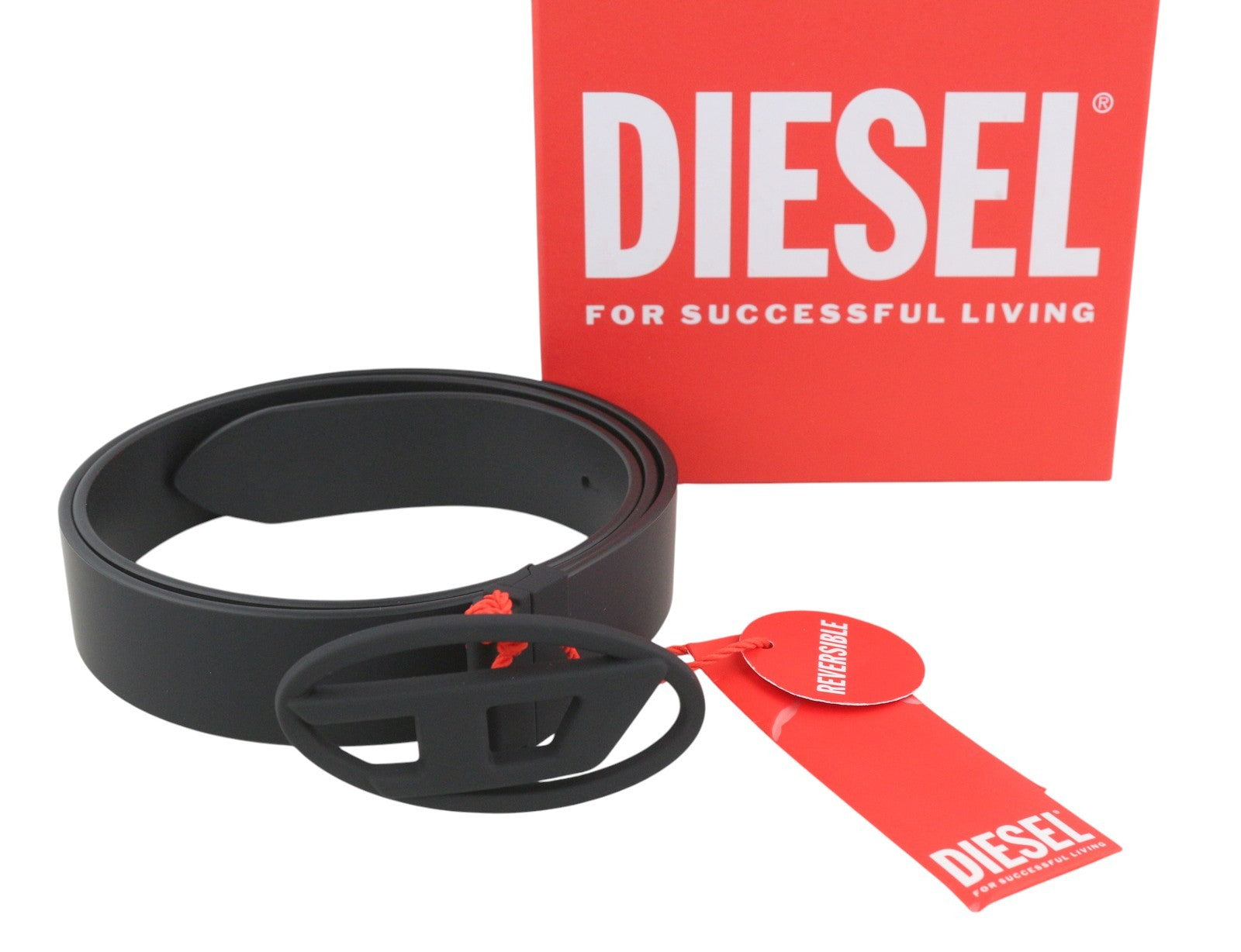 Diesel B-1dr W Rev Ii Дамски колан, черна кравешка кожа, реверсивен Rrp165