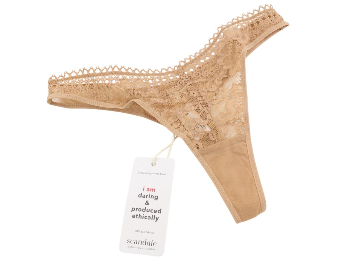 Scandale Le String Sensual-nude T17 Mná Lása mionbhrístíní Cuir isteach 3 phacáiste