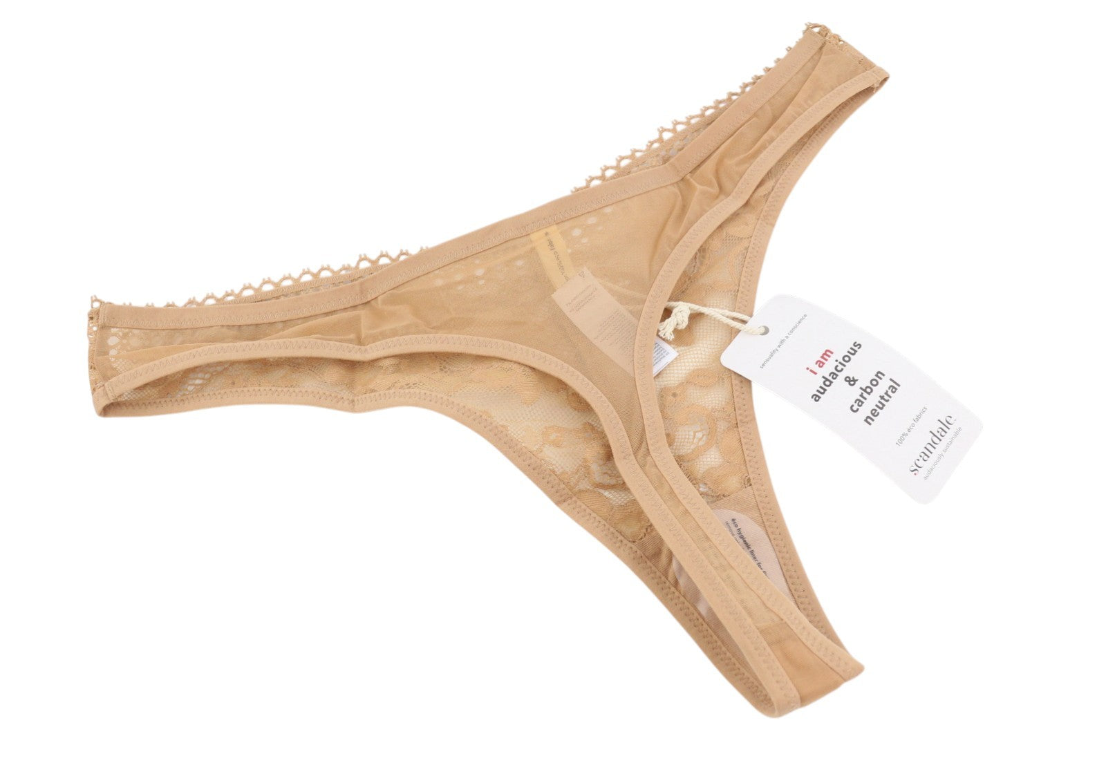 Scandale Le String Sensual-nude T17 Calcinha feminina delicada inserção de renda pacote com 2