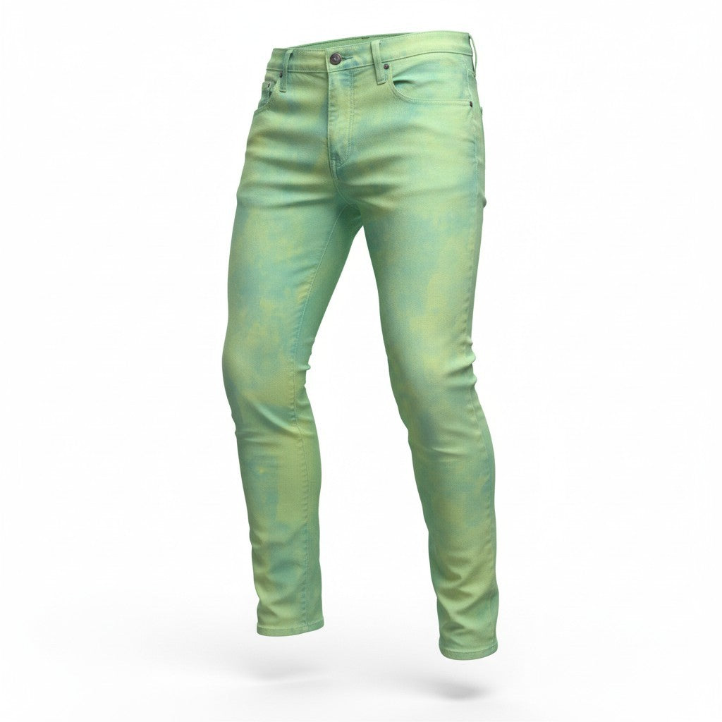 Green Denim Jeans