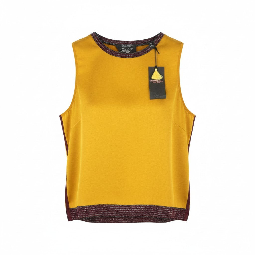 Yellow Polyester T-shirt
