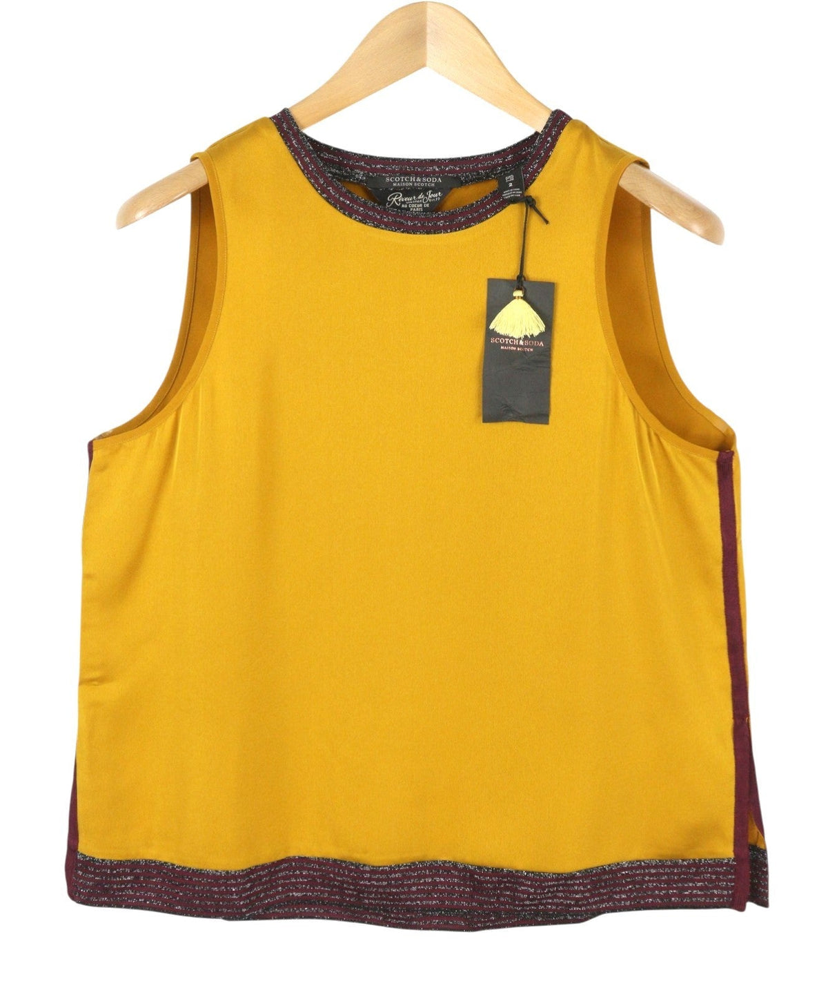 Yellow Polyester T-shirt