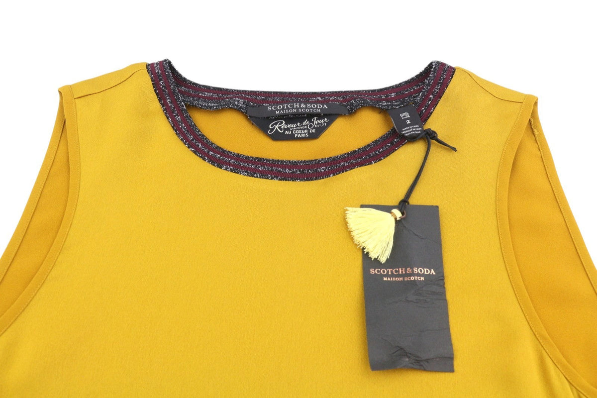Yellow Polyester T-shirt