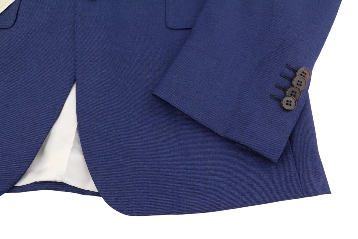Suitsupply Napoli Blazer para hombre azul recto corte slim lana de un solo pecho