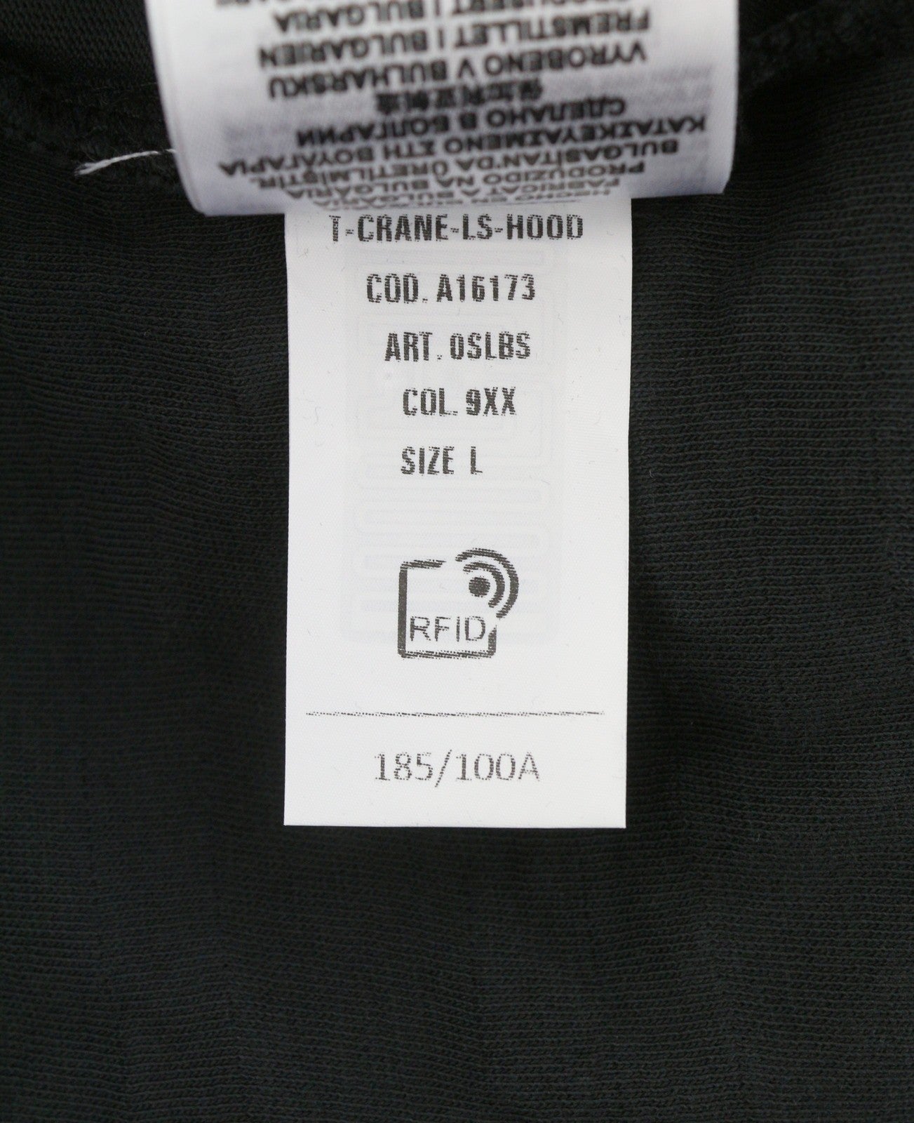 T-shirt T-crane-ls-hood