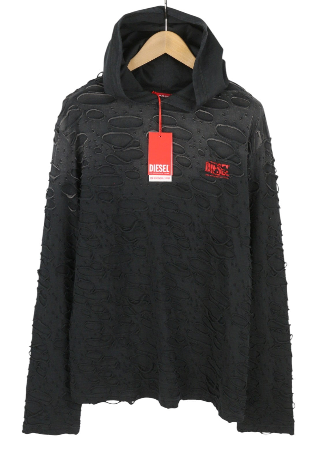T-shirt T-crane-ls-hood