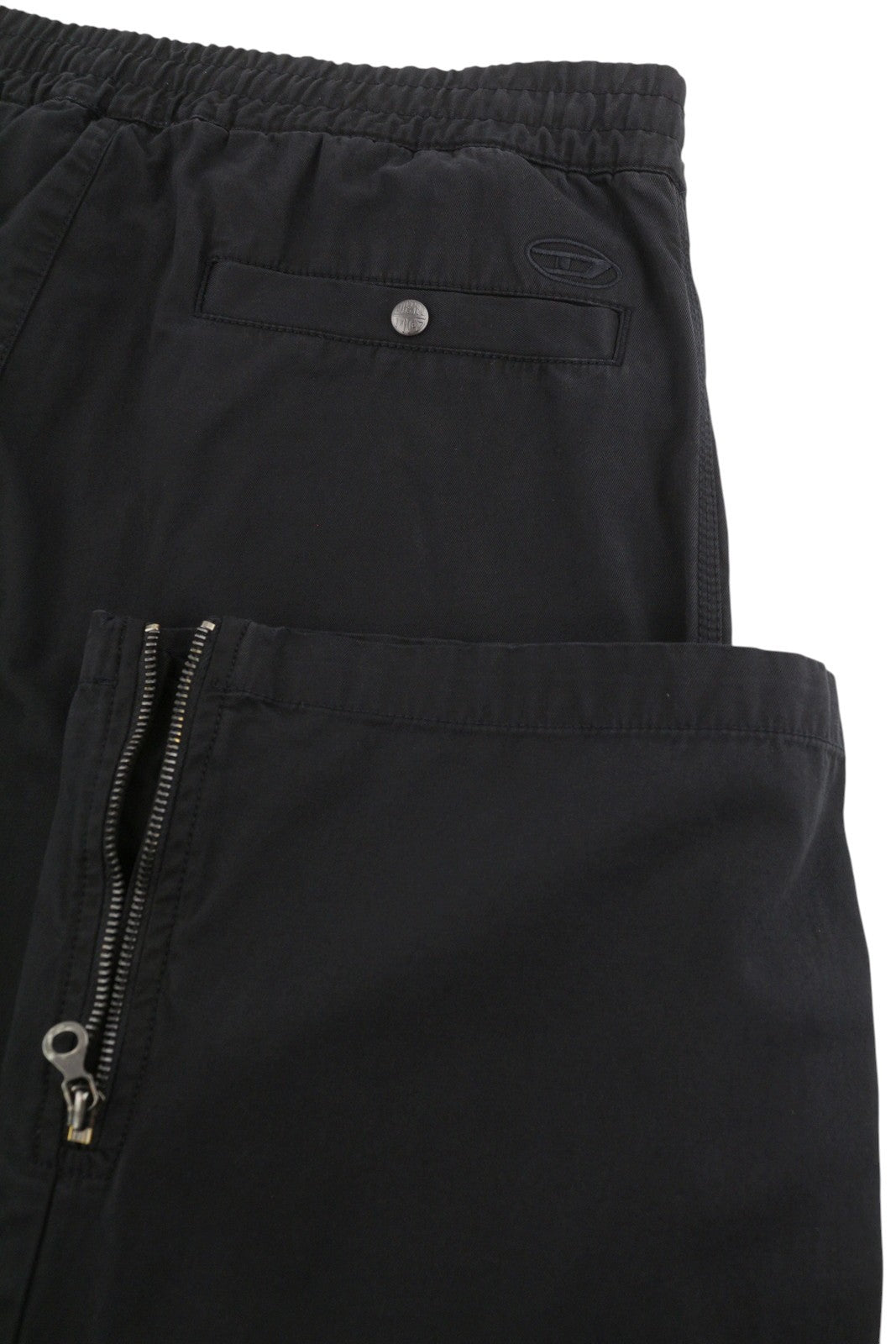 Diesel P-danzel Men Trousersw34 Black Utility Relaxed Leg Cargo Rrp275