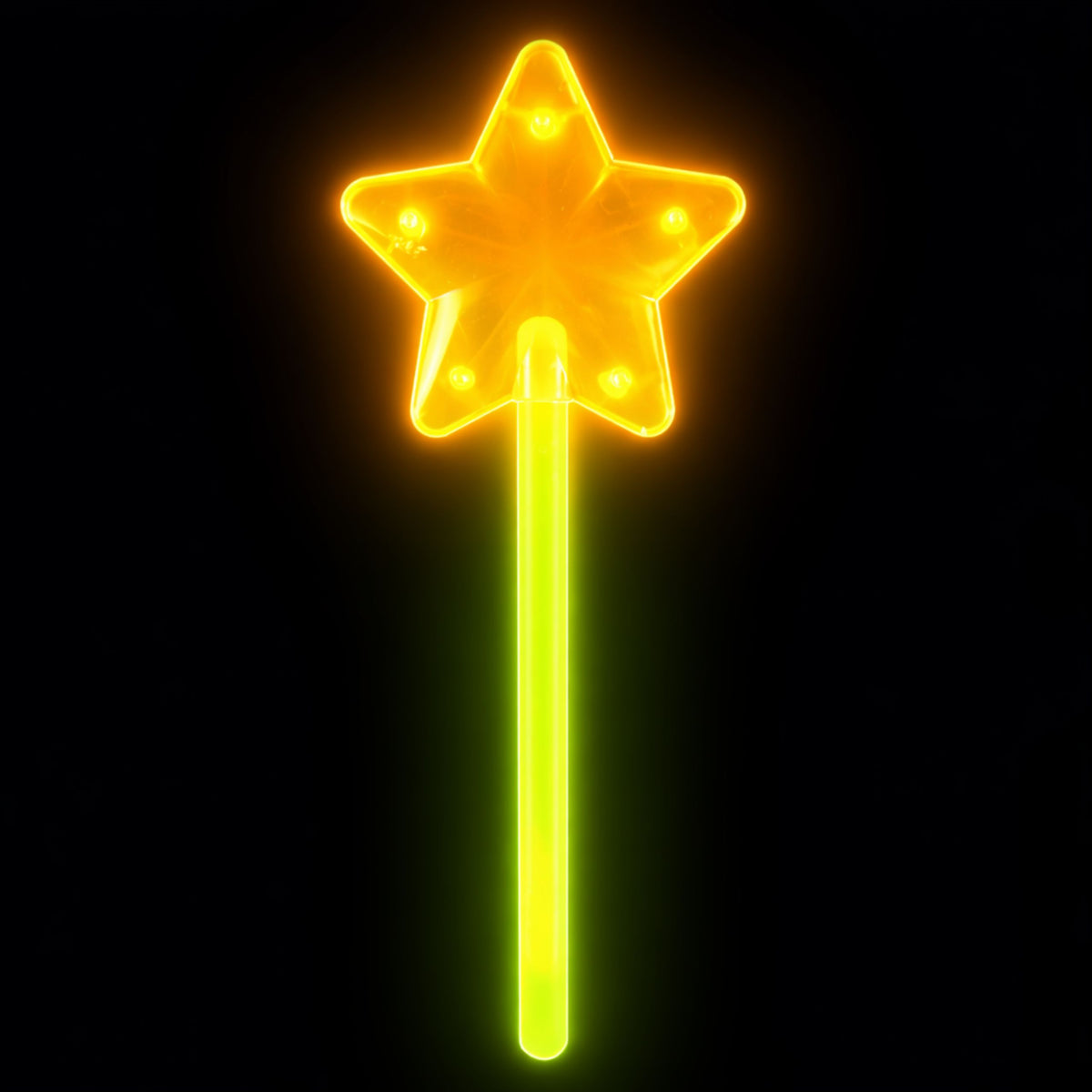 Светеща в тъмното флуоресцентна звезда Wand Stick Neon 22 см