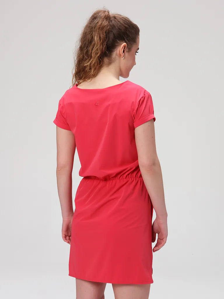 Kvinders kjole sløjfe ubulina pink xs