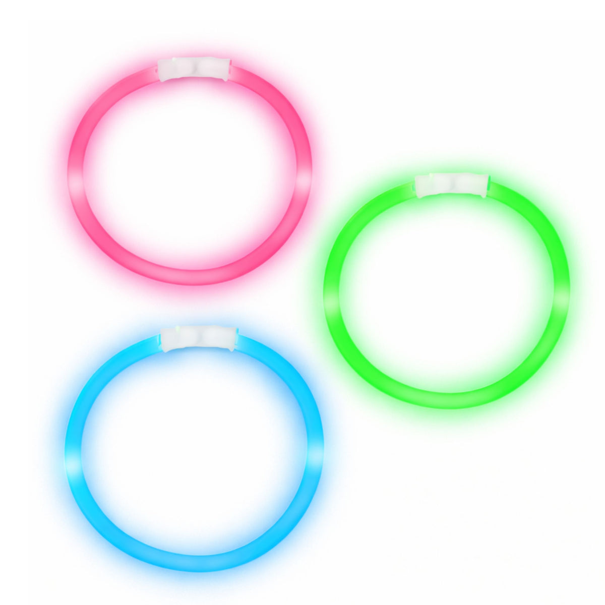 Zářící ve tmě Neonové tyčinky Fluorescenční náramky Náramky 3 ks.