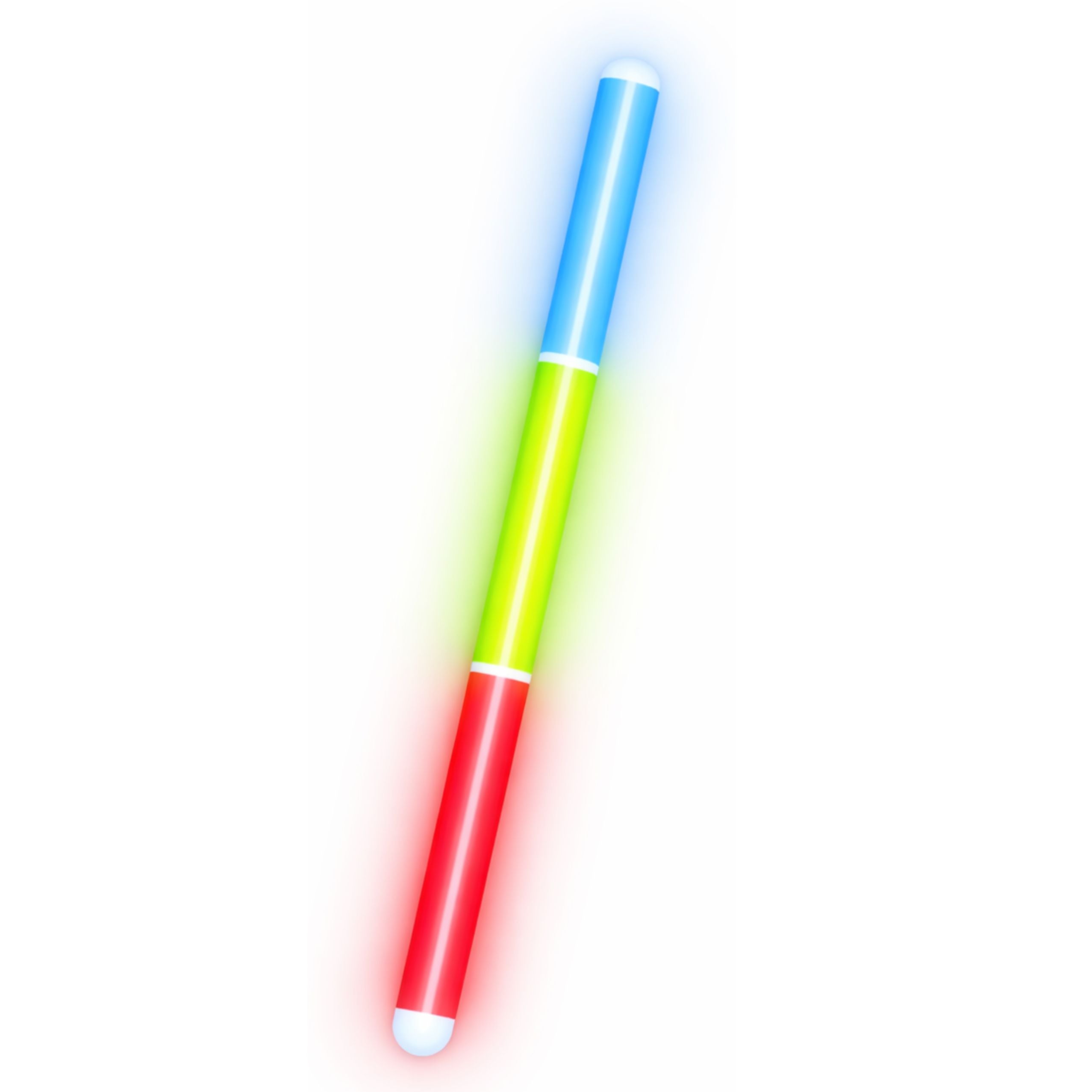 Tri-color Fluorescent Stick Glow In The Dark Neon Stick 31.5 Cm