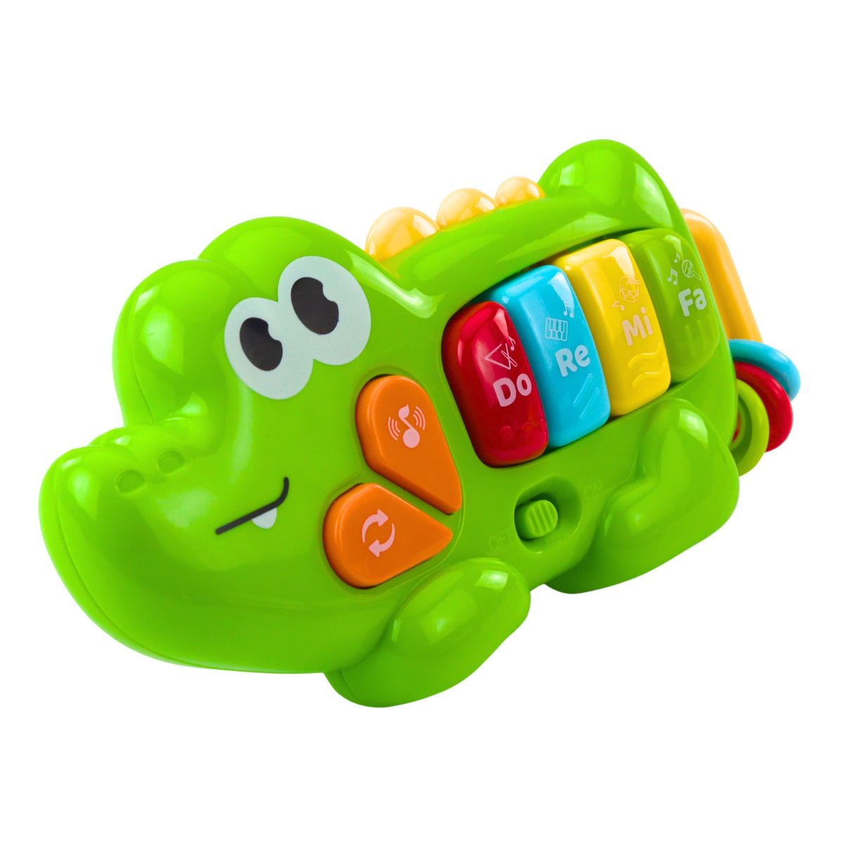 Interactive Musical Piano For Toddlers Crocodile Beads Green