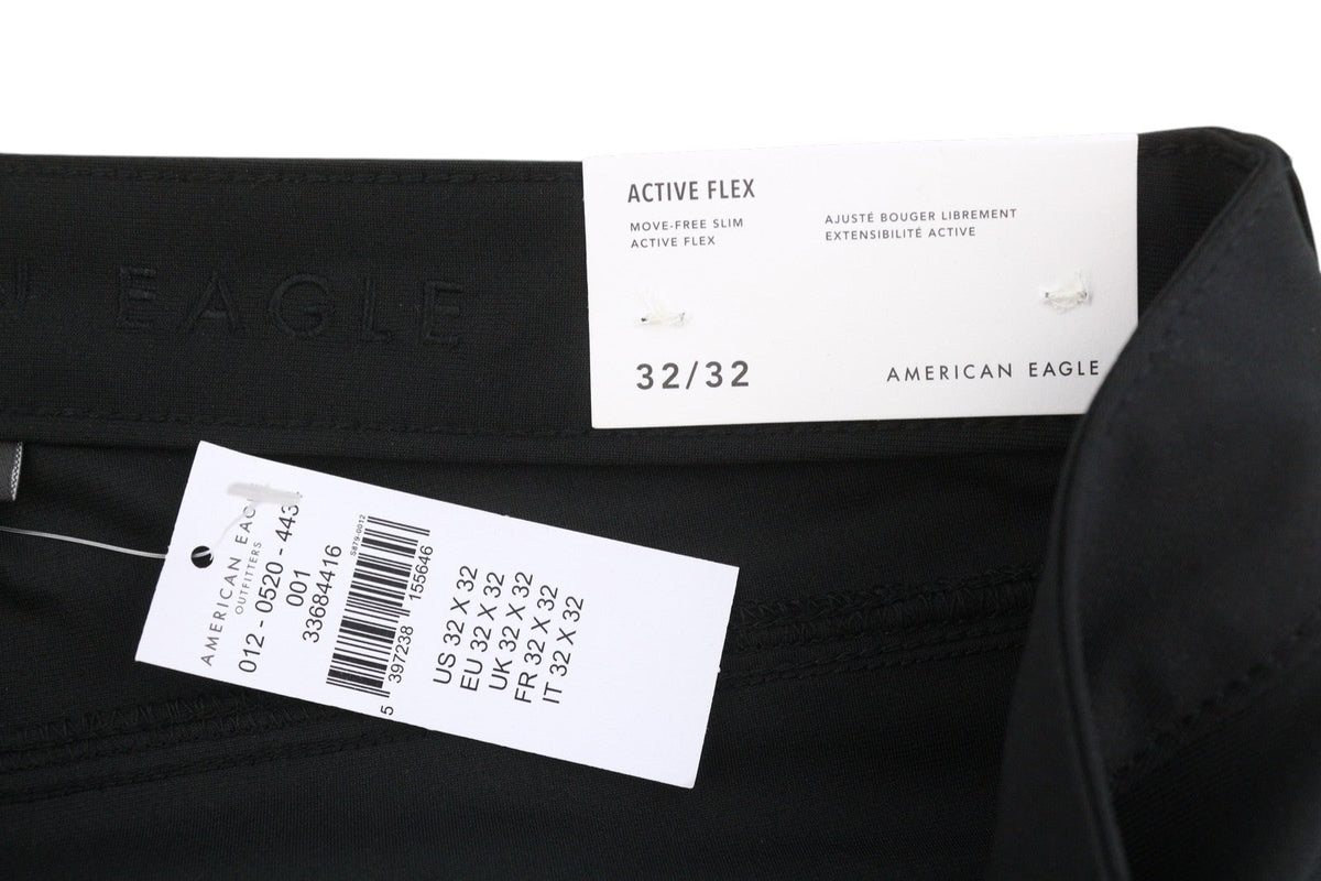 American Eagle Outfitters Rörningsfri Slim Active Flex Men Byxor svart