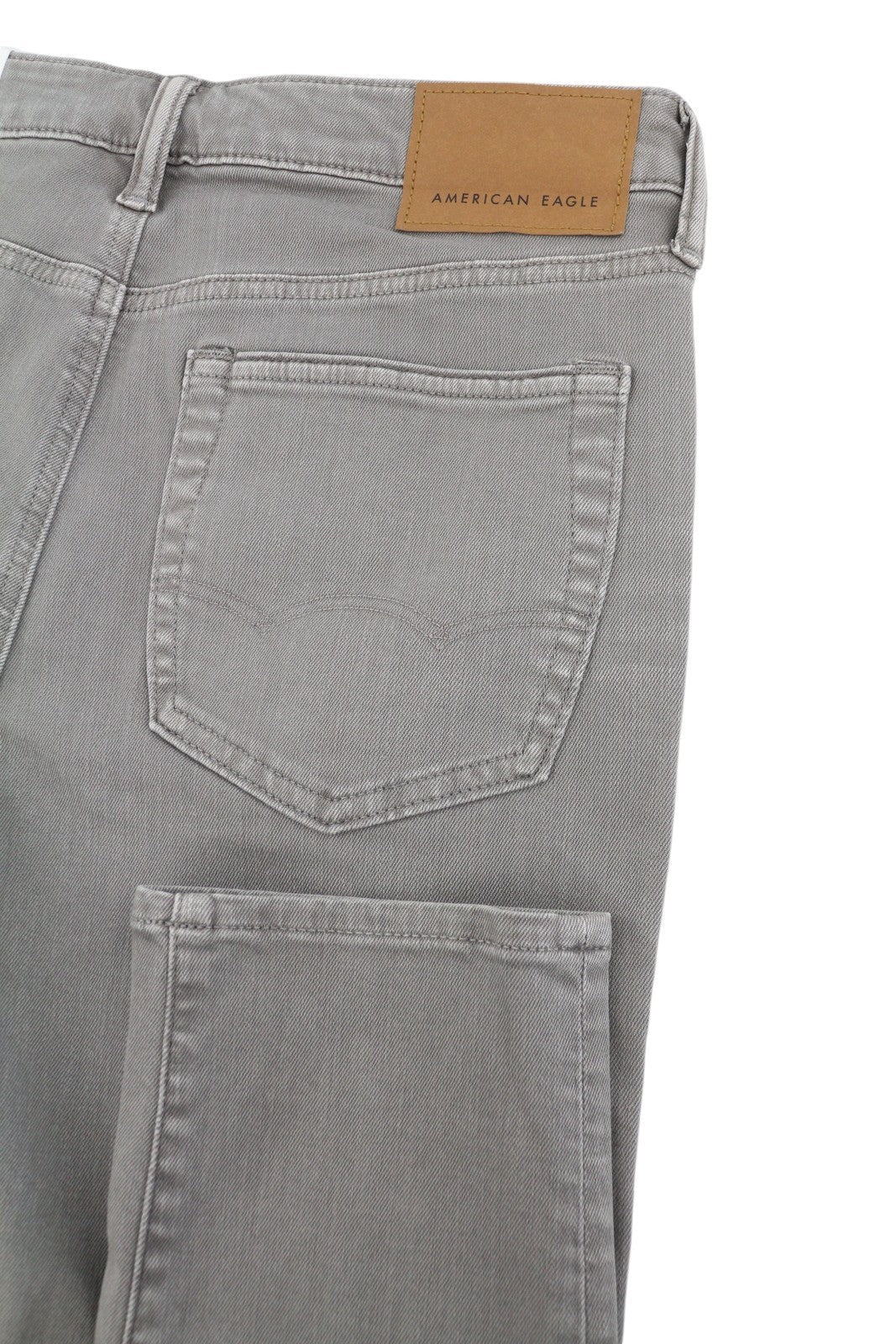 American Eagle Outfitters Skinny Ariflex+ Men Jeansgrey Whiskers Faded