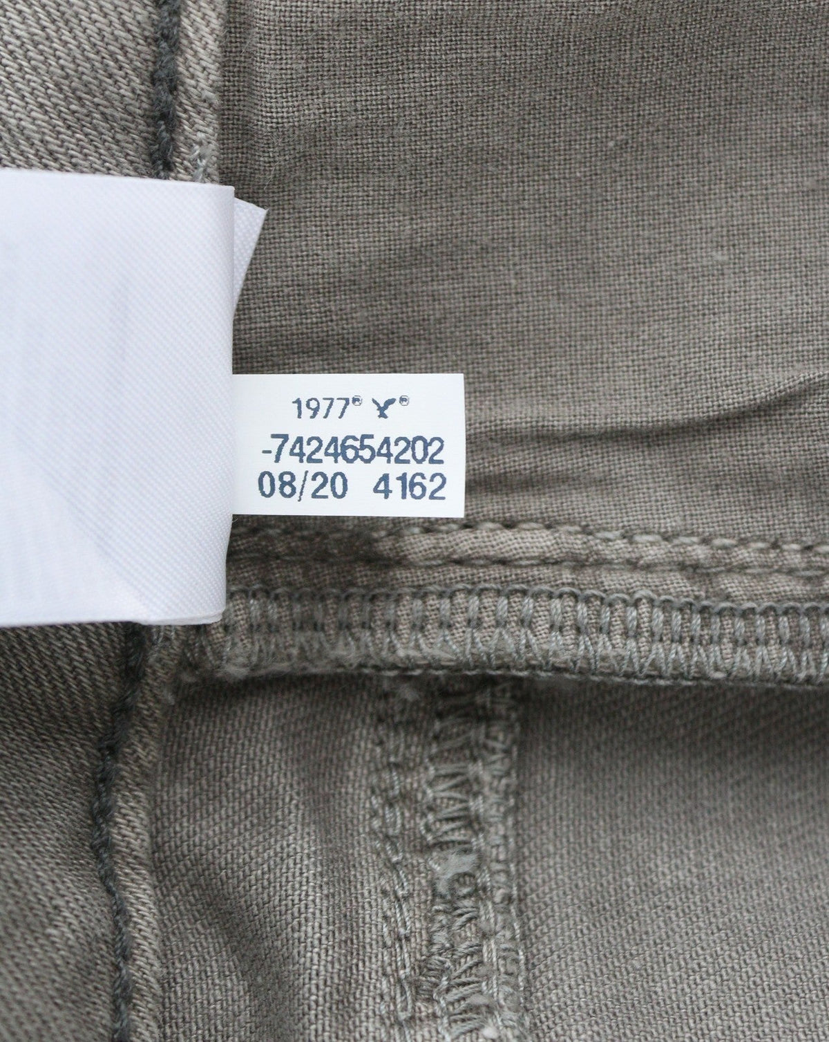 American Eagle Outfitters Skinny Ariflex+ Masculino Jeans Cinza Bigodes Desbotados