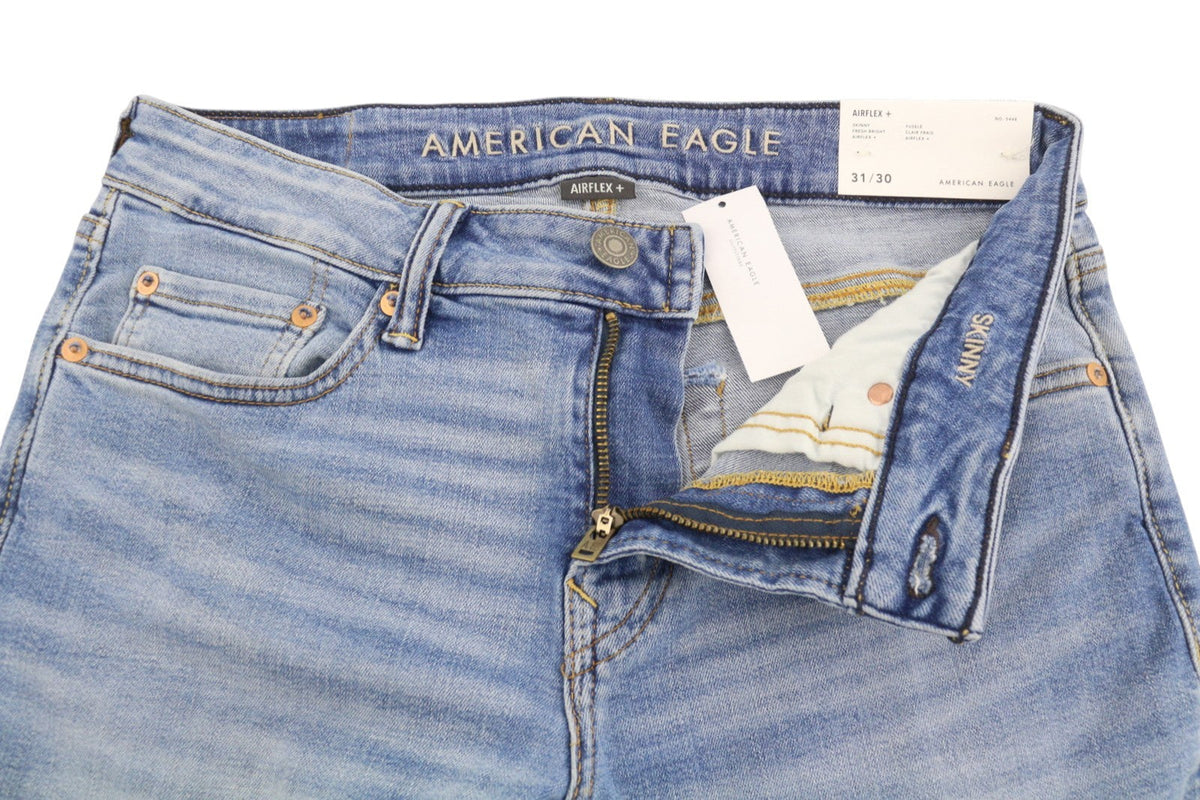 American Eagle Outfitters Airflex+ Skinny Fresh Bright Férfi Jeansfaded